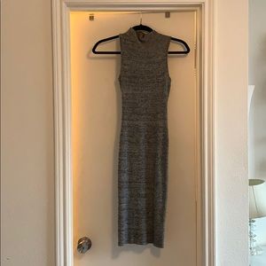 grey knit dress
